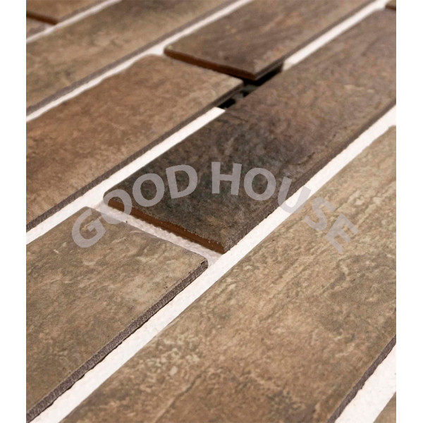 Термопанель Good House с керамической плиткой Loft Brick Pepper Т113-05 ППС, 1025×455 мм, 0,47 м²