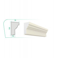 Карниз KS-141 (125x75x35x2000mm)