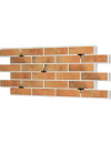 Термопанель фасадная рядовая Good House с керамической плиткой Loft Brick Curry Т112-04 (ППС, 1025×455 мм, 0,47 м²)