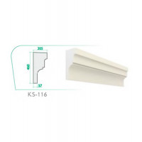 Карниз KS-116 (460x205x57x2000mm)