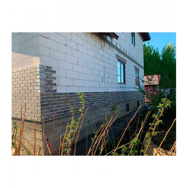 Термопанель Good House с керамической плиткой Березакерамика BRICK WALL Палевый ТЭ111-64 ЭППС, 1028х525мм 0,54м2