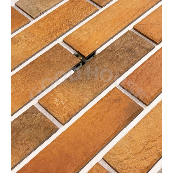 Термопанель Good House с керамической плиткой Cerrad Loft Brick Curry Т113-03 ППС, 1025х455мм 0,47м2