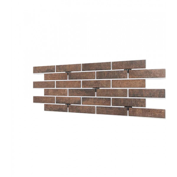 Термопанель Good House с керамической плиткой Березакерамика HOT - BROWN Т111-49 ППС, 1025х455мм 0,47м2