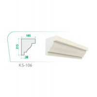 Карниз KS-106 (215x185x38x2000mm)