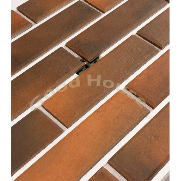 Термопанель Good House с керамической плиткой CERRAD Retro Brick Chili Т113-12 ППС, 1025х455мм 0,47м2