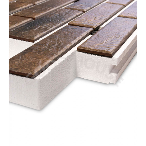 Термопанель Good House с керамической плиткой CERRAD Loft Brick Cardamon Т113-02 ППС, 1025х455мм 0,47м2