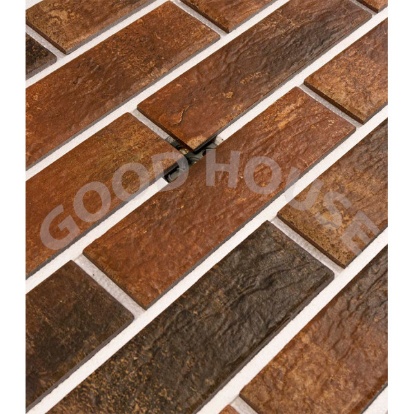 Термопанель Good House с керамической плиткой CERRAD Loft Brick Chili Т113-01 ППС, 1025х455мм 0,47м2