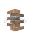 Малый угловой элемент термопанелей Good House с керамической плиткой CERRAD Loft Brick Cardamon УМ113-02 ППС, 110х240х455мм