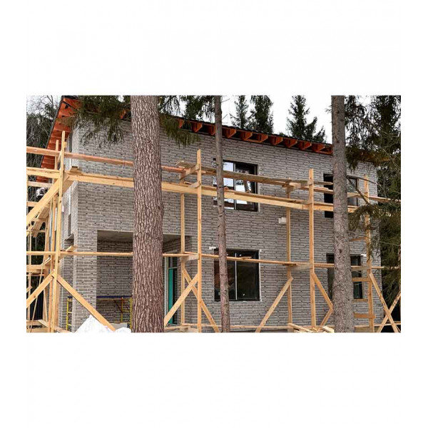 Термопанель Good House с керамической плиткой Березакерамика BRICK WALL Табачный Т111-66 ППС, 1185х395мм 0,37м2