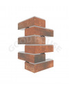 Малый угловой элемент термопанелей Good House с керамической плиткой CERRAD Loft Brick Chili УМ113-01 ППС, 110×240×455 мм