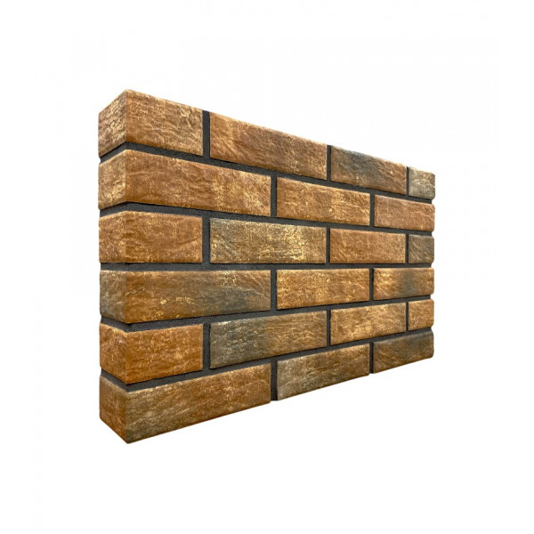 Термопанель фасадная рядовая Good House скерамической плиткой Loft Brick Chili Т112-01 (ППС, 1025×455 мм, 0,47 м²)