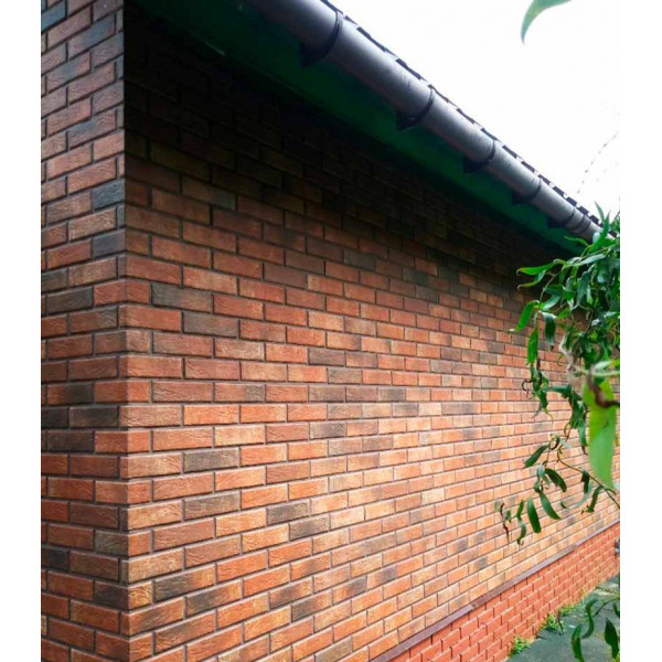 Термопанель фасадная рядовая Good House скерамической плиткой Loft Brick Chili Т112-01 (ППС, 1025×455 мм, 0,47 м²)
