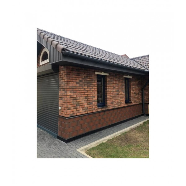 Термопанель фасадная рядовая Good House скерамической плиткой Loft Brick Chili Т112-01 (ППС, 1025×455 мм, 0,47 м²)